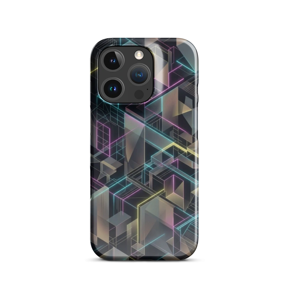 Ethereal Neon Geometric Structural Harmony