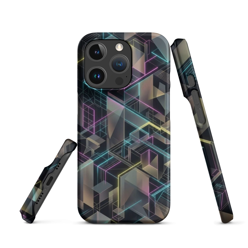 Ethereal Neon Geometric Structural Harmony