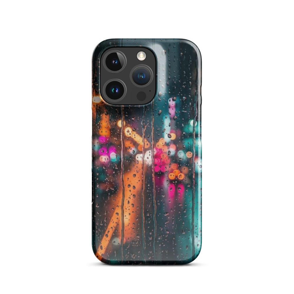 Blurred Urban Rain Windowpane Minimalist