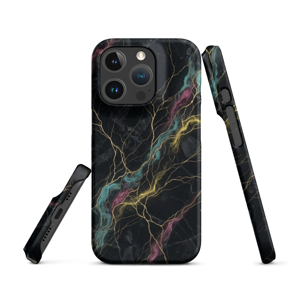 Ethereal Neon Marble Gold Veins