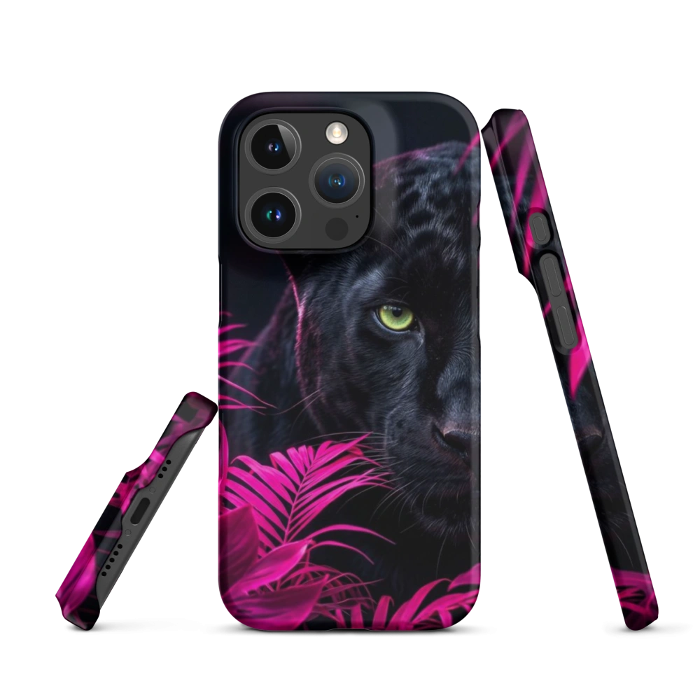 Neon Jungle Black Panther Phone Case