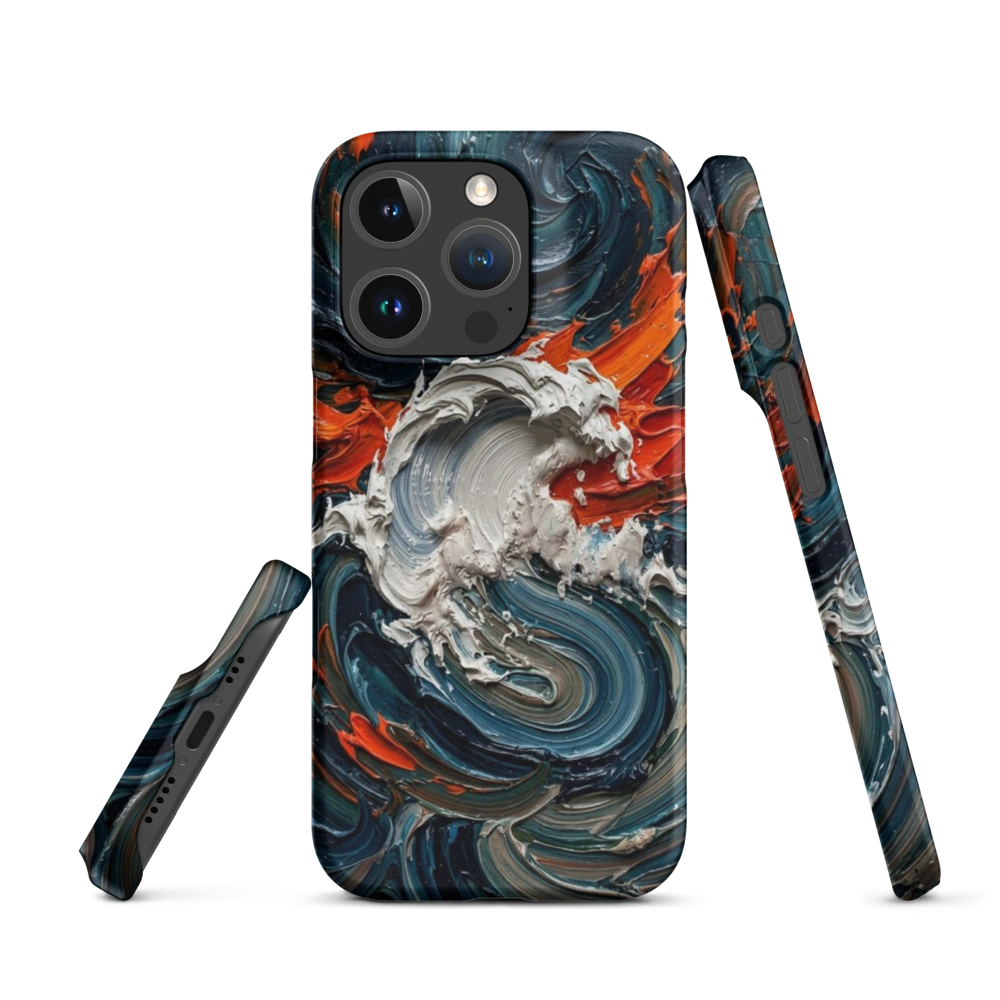 Fiery Storm Oil Painted Phone Case