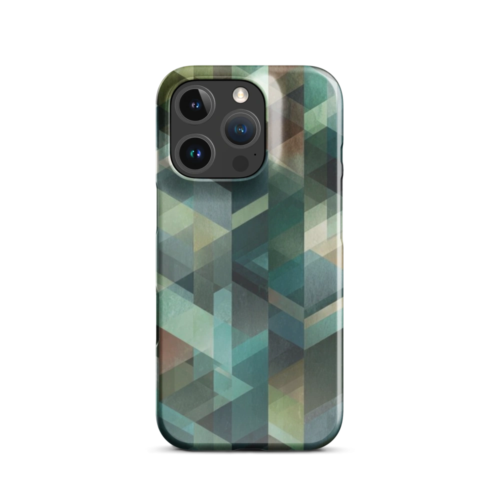 Earthy Geometric Forest Watercolor Phone Case
