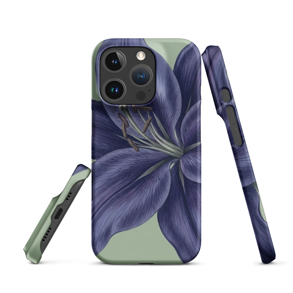 Indigo Lily Botanical Matte Phone Case