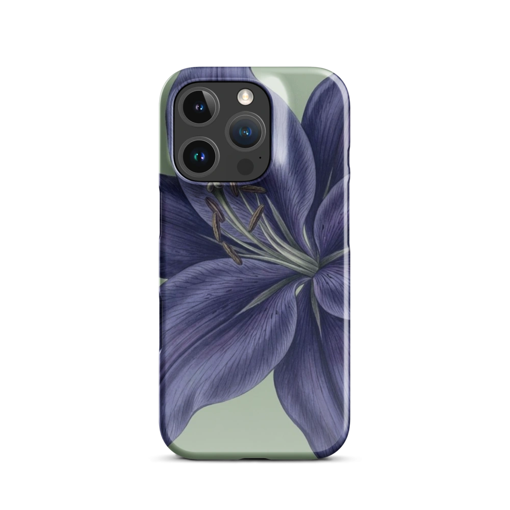 Indigo Lily Botanical Matte Phone Case