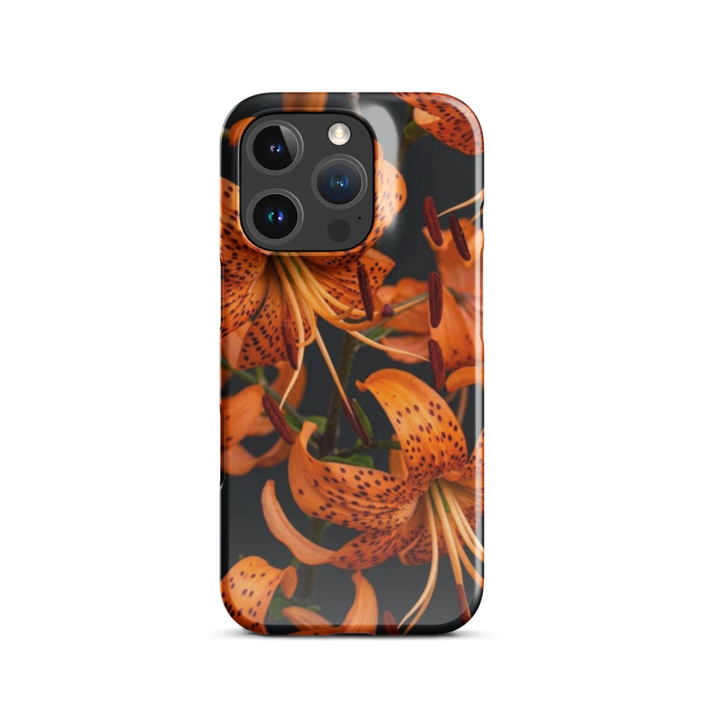 Fiery Tiger Lily Floral Phone Case