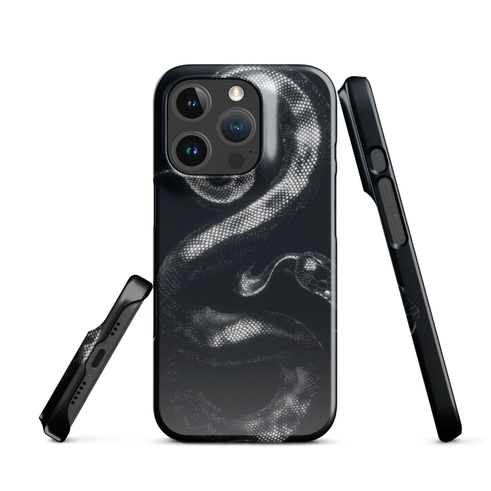 A stylized glowing snake made of sharp geometric neon lines against a dark background.