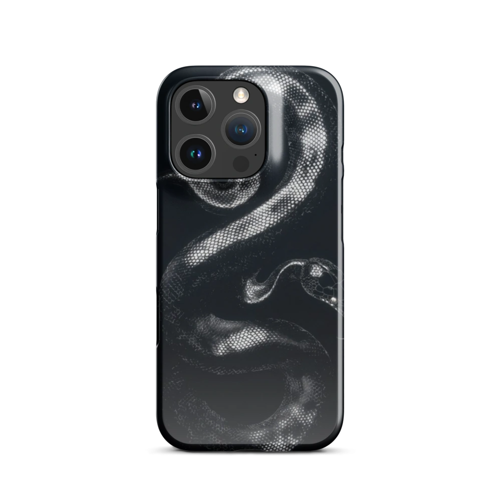 Glowing Geometric Snake Phone Case